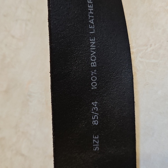 Levi's Dark Brown Bovine Leather Belt Sz. 85/34 Made In Mexico - Picture 6 of 9